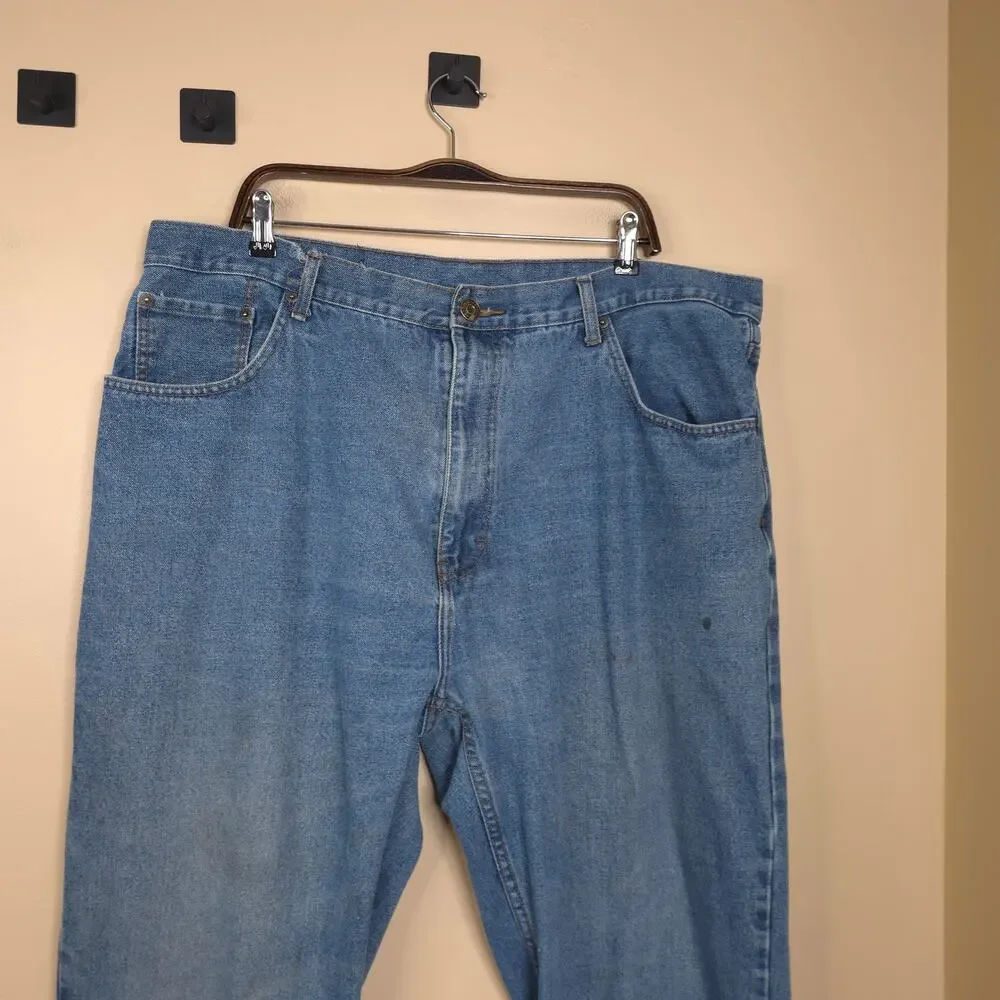 Big Creek Clothing Relaxed Fit 100% Cotton Straight Leg Jeans Size 44x32